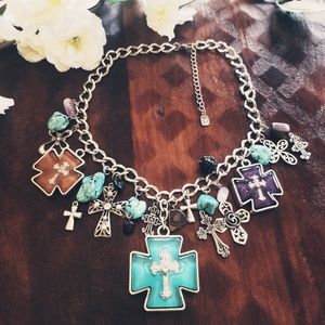 Beautiful cross charm necklace